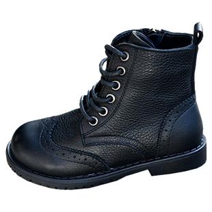 贝然真皮儿童英伦风马丁靴男童靴子女童短靴春秋单靴2026新款皮靴