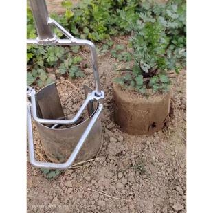 不锈钢移苗器移栽器大脚蹬胶皮把手加厚补玉米苗蔬菜西瓜移栽苗器