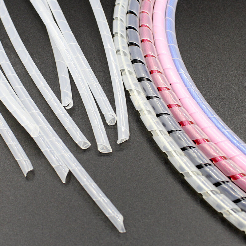 跳绳配件螺旋耐磨管软胶绳子保护套钢丝绳防磨损胶管延长胶绳寿命