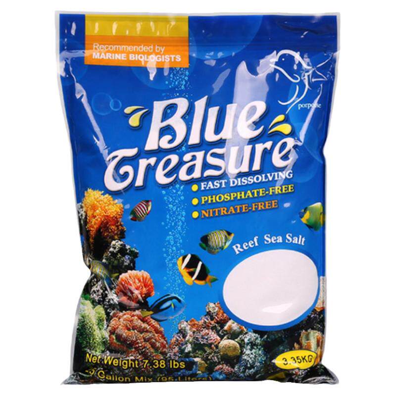 蓝色珍品海盐软体sps珊瑚盐海水鱼缸专用盐水族观赏鱼真品海鱼盐