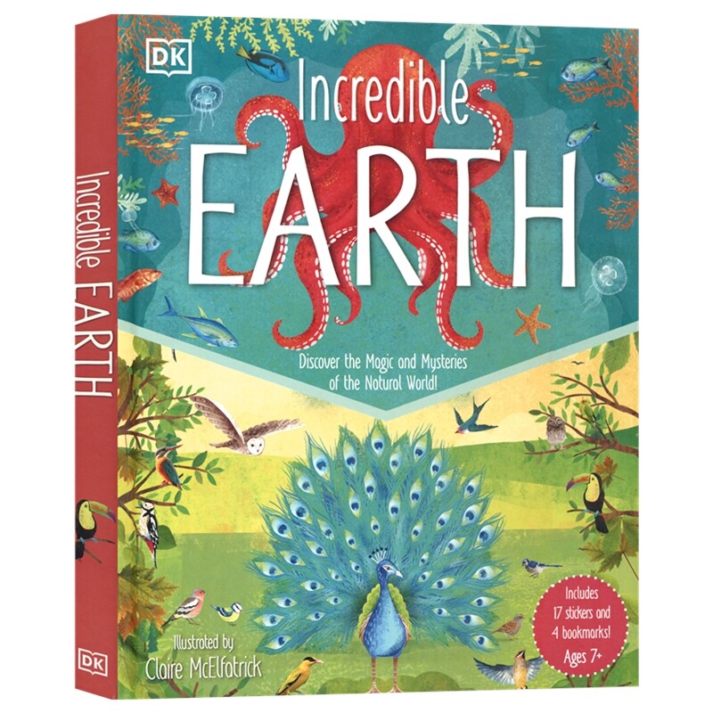 DK Incredible Earth 不可思议的地球百科 自然界的奥秘 鸟类 海洋 海底生物 儿童科普读物 课外阅读 6-9岁 英文原版进口图书