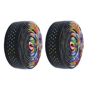 PU+EVA公路车把带自行车波点缠绕绑带牛角弯把单车多彩防滑车把带