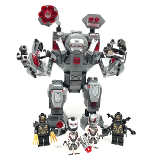 国产积木复仇者联盟钢铁侠反浩克装甲拼装76124人仔玩具战争机器