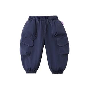[防水凉感踩水裤]齐齐熊宝宝多口袋工装裤春秋款男童裤子儿童秋装