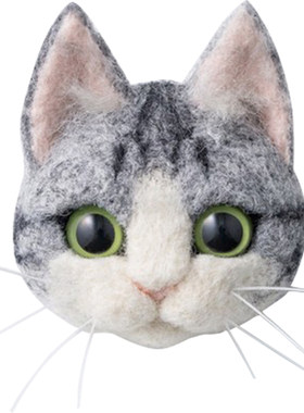 戳戳乐羊毛毡猫咪胸针手工材料包