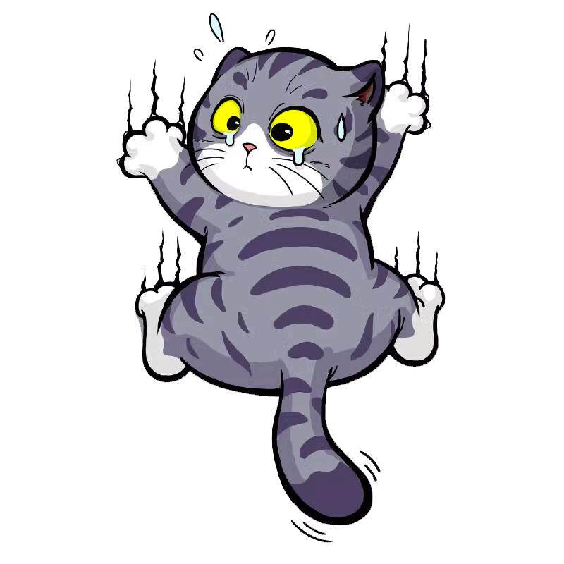 招吉猫个性趣味抓痕猫咪汽车贴纸遮挡划痕装饰贴电动车摩托车贴花