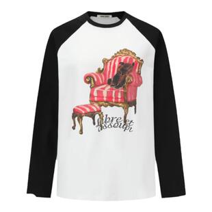 SHRO ENRODérive系列 女士撞色沙发熊印花长袖T恤  301469