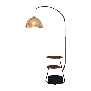 钓鱼灯落地灯客厅卧室沙发旁边几高级法式中古侘寂风复古氛围台灯