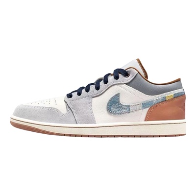乐积运动Air Jordan 1Low 男款白蓝耐磨低帮复古篮球鞋FZ5042-041