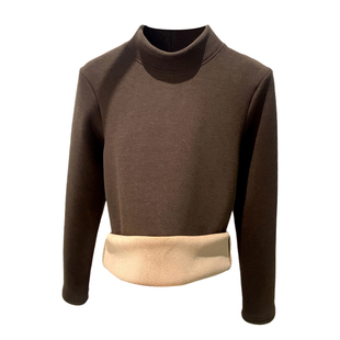 半高领灰色打底衫女内搭2026新款冬季加绒加厚一体绒保暖长袖上衣