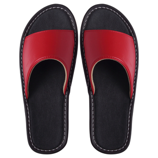 皮拖鞋女士室内家居老年人防滑防臭牛筋底男士凉拖鞋夏季居家家用