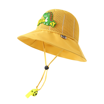 儿童防晒帽男女童大帽檐防晒网帽