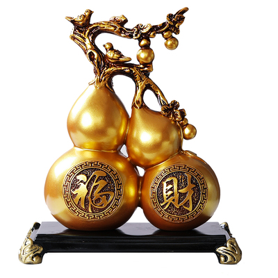 树脂招财纳福中式电视柜玄关酒柜