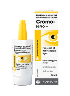 【自营】澳洲进口CromoFresh色甘酸钠抗过敏眼药水过敏性结膜炎