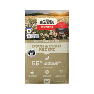 【部分临期】ACANA爱肯拿鸭肉梨狗粮无谷低敏成犬通用犬粮2kg