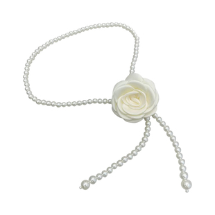 珍珠腰链链条腰带女装饰配裙子高级感夏天配饰高端连衣裙收腰神器