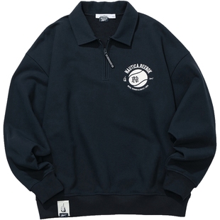 【新年款】nautica白帆 x Reebok联名半开襟卫衣潮RBKW4406