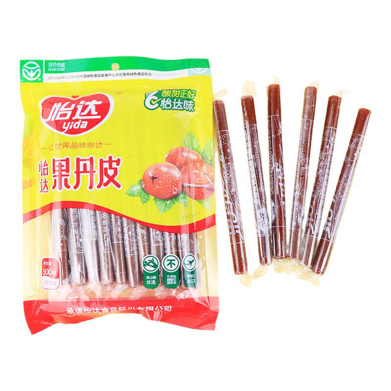 怡达果丹皮袋装山楂卷果脯蜜饯