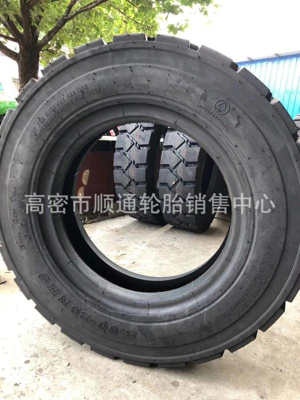 矿山聚氨酯填充轮胎8.00-20隧道铲车铲运机轮胎800-20 NHS