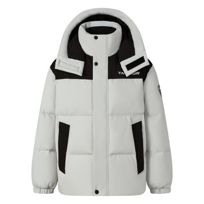 坦博尔反季羽绒服男款加厚短款御寒外套可脱卸帽面包衣冬装外套