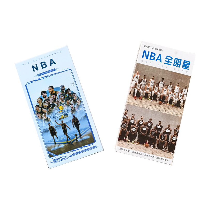 nba全明星明信片篮球周边