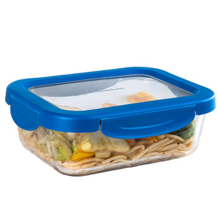 乐扣乐扣玻璃饭盒微波炉加热专用分格保鲜盒食品级便当盒带盖子