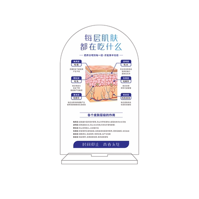 【可定制】美容院咨询室水光立牌