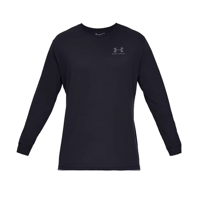 安德玛UA男套头运动休闲长袖T恤