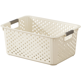 收纳筐家用衣柜收纳儿童玩具杂物零食厨房塑料收纳箱桌面收纳筐子