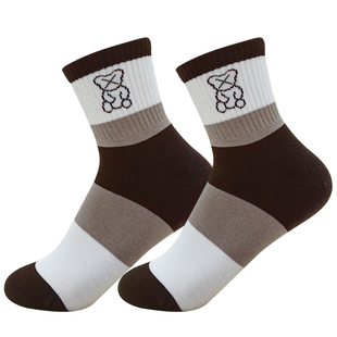 欧蒂爱美拉德女袜子春秋季中筒袜防臭运动袜纯棉四季百搭无骨女袜