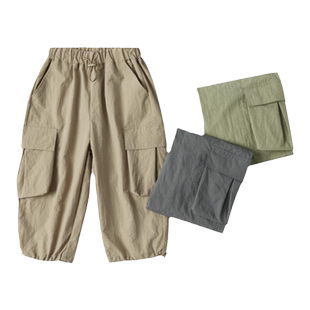 【防晒防水】尼多熊春夏新款儿童春装户外工装裤宝宝男女童薄裤子