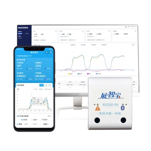 展智宝门店人客流量计数器智能免布线双向红外人数统计器商场景区