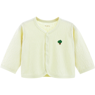 Aengbay婴儿外套春夏薄款空调衫上衣新生儿衣服防晒外衣宝宝开衫