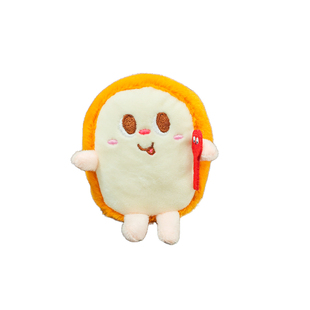 可爱汉堡薯条钥匙扣挂件创意鸡腿毛绒公仔玩偶包包饰品情侣挂饰