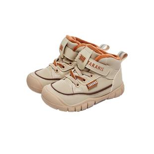 泰兰尼斯冬季新款儿童平衡车防踢登山鞋男童加绒保暖运动鞋女童鞋