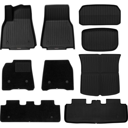 倍思TPE脚垫适用焕新版特斯拉ModelY/3脚垫专用后备箱套装配件Y