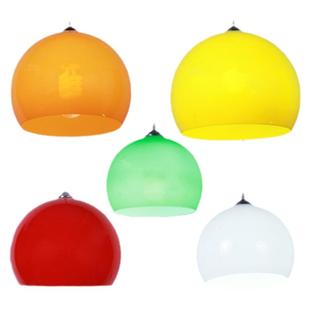 彩色餐厅吊灯 简约创意单头吧台 水果超市网吧亚克力三头饭厅灯具