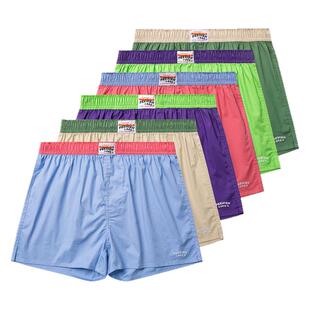 PEEVISH纯棉阿罗裤男士宽松内裤情侣女居家睡裤衩四角裤头大裤衩