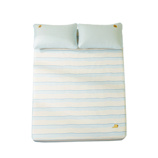 【断码-60】儿童冰丝凉席三件套床笠款空调软冰席夏季凉感席子