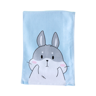 儿童专用童巾割绒印花宝宝小毛巾纯棉柔软吸水家用洗脸洗澡长方形