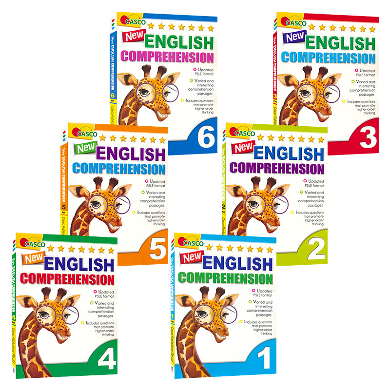 Casco New English Comprehension 1-6  新加坡英语 英语阅读理解 小学1-6年级6册 PSLE最新阅读理解题型 英文原版进口图书