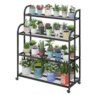 花架置物架阳台花架子客厅落地式铁艺层架2025新款多肉置物花盆架