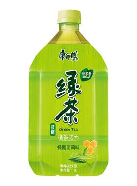 康师傅绿茶大瓶1升茶饮料1L*12瓶装整箱江浙沪皖包邮新老包装随机