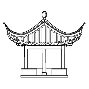 三角亭四角亭建筑施工图CAD木构件攒尖顶中式仿古建筑cad设计资料