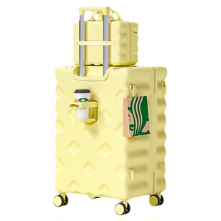 子母行李箱女2025新款20寸28大容量结实耐用学生旅行密码拉杆皮箱