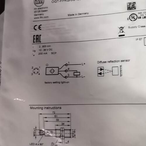 议价实体老店全新原装IFM易福门OGT500现货OGT100 OGE300 OGE500