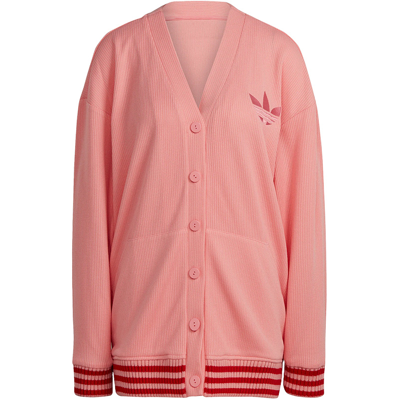 Adidas/阿迪达斯正品三叶草时尚女子运动针织开衫外套IB2037