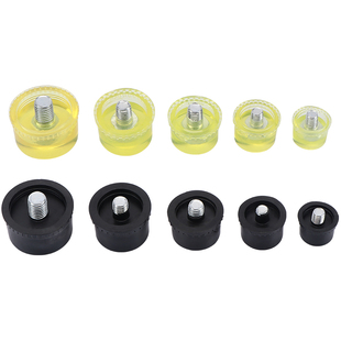 橡胶锤锤头钢管柄安装锤专用胶皮锤拆卸橡皮尼龙锤头替换备用配件