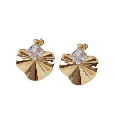 forevigt漫舞系列耳钉花瓣小众