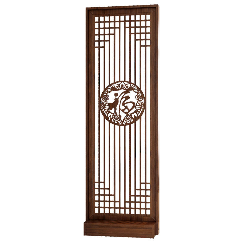 中式木质酒店办公遮挡玄关架屏风